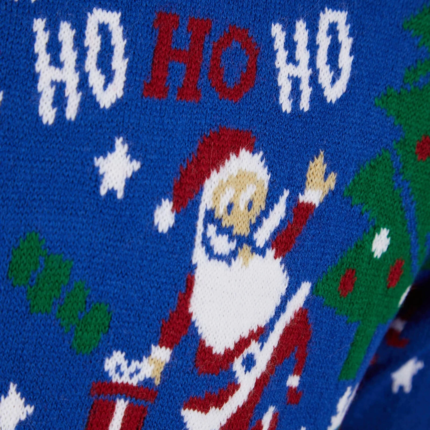 Mens Santa Ho Ho Ho Christmas Jumper 3 Mens Santa Ho Ho Ho Christmas Jumper - Image 2