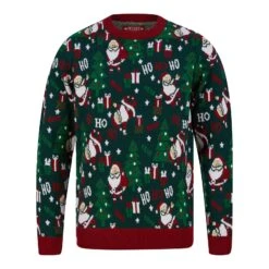 Mens Santa Ho Ho Ho Christmas Jumper 10 Mens Santa Ho Ho Ho Christmas Jumper -Halloween Supply Store 1A15759F 1.opt