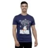 Mens Christmas T-Shirt Greatest Snowman Navy Xmas Party Tee -Halloween Supply Store 1 13759.1592468409