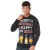 Mens Christmas Jumper Merry Christmas & A Happy New Beer -Halloween Supply Store 1 29427.1592469609.1100.1100