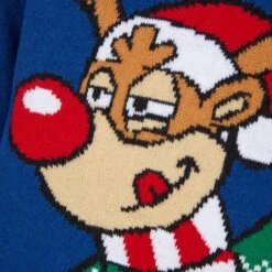 Kids Reindeer Throwing Snowballs Christmas Jumper -Halloween Supply Store 2A189871A 3.opt