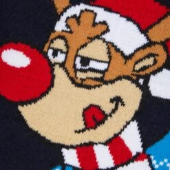 Kids Reindeer Throwing Snowballs Christmas Jumper -Halloween Supply Store 2A189871F 3.opt