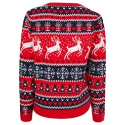 Womens Traditional Reindeer Christmas Jumper -Halloween Supply Store 3A190161F 2.opt