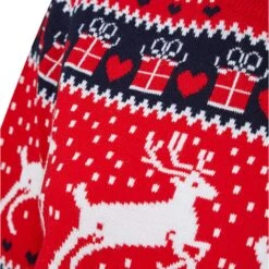 Womens Traditional Reindeer Christmas Jumper -Halloween Supply Store 3A190161F 3.opt