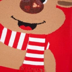 Womens Sequin Reindeer Christmas Jumper -Halloween Supply Store 3A190171A 3.opt