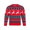Kids Reindeer Traditional Pattern Christmas Jumper -Halloween Supply Store 4A190311A 1.opt