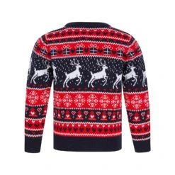 Kids Reindeer Traditional Pattern Christmas Jumper -Halloween Supply Store 4A190311F 2.opt