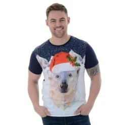Mens Novelty Cotton Polar Bear Christmas T-Shirt Tee -Halloween Supply Store 522cbb82 b859 4dd0 8a69 8135a0bae9dc