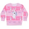 Kids Long Sleeved Pink Unicorn Christmas Jumper Age 2-7 -Halloween Supply Store 5435be98 2b5c 4733 b31d 386789118418