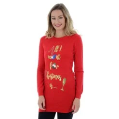 Womens Novelty Sequin All I Want For Christmas Tunic Jumper 7 Womens Novelty Sequin All I Want For Christmas Tunic Jumper -Halloween Supply Store 896bccca 2dcf 486e a98e 2b1db54666cf