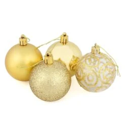 16 X 6cm Christmas Tree Baubles Swirl Matte Glitter Mirrored -Halloween Supply Store 971e92ee 97d5 43f0 be98 2d1a254fe16b