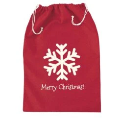 Santa Sack Christmas Presents Bag Red Grey 50x70cm -Halloween Supply Store BEAXMA141171 H