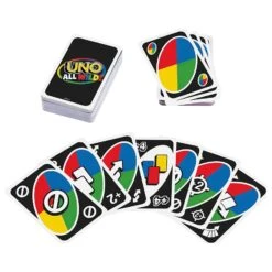 MATTEL Uno All Wild Game In Display Storage Tin Family Fun Age 7+ -Halloween Supply Store D23348 4 opt