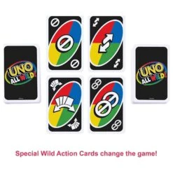 MATTEL Uno All Wild Game In Display Storage Tin Family Fun Age 7+ -Halloween Supply Store D23348 5 opt
