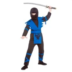 Boys Ninja Assassin Red Black Japanese Halloween Costume 6 Boys Ninja Assassin Red Black Japanese Halloween Costume -Halloween Supply Store EB 4140 opt
