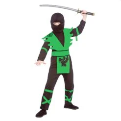 Boys Ninja Assassin Red Black Japanese Halloween Costume 7 Boys Ninja Assassin Red Black Japanese Halloween Costume -Halloween Supply Store EB 4141 opt