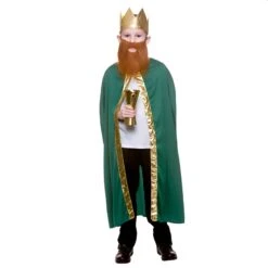 Childs King Queen Robe & Crown Set Gold Trim Fancy Dress 85cm 13 Childs King Queen Robe & Crown Set Gold Trim Fancy Dress 85cm -Halloween Supply Store EGB 4929 2 opt