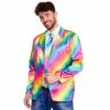 Mens Rainbow Jacket & Tie Fancy Dress Halloween Stag Pride 2 Mens Rainbow Jacket & Tie Fancy Dress Halloween Stag Pride -Halloween Supply Store EM 3259 1000 10361.1528727653.1100.1100
