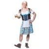 Mens Funny Bavarian Beer Girl Costume Dress Apron Stag Night -Halloween Supply Store EM 3280 opt