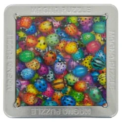 3D Picture Magna Puzzle Square Magnetic Tiles 16 Piece Tin 15cm -Halloween Supply Store GBC21034 opt
