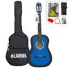 Lagrima 38" Acoustic Guitar Beginners Kit Blue Classical -Halloween Supply Store GBC6010105500 9 opt