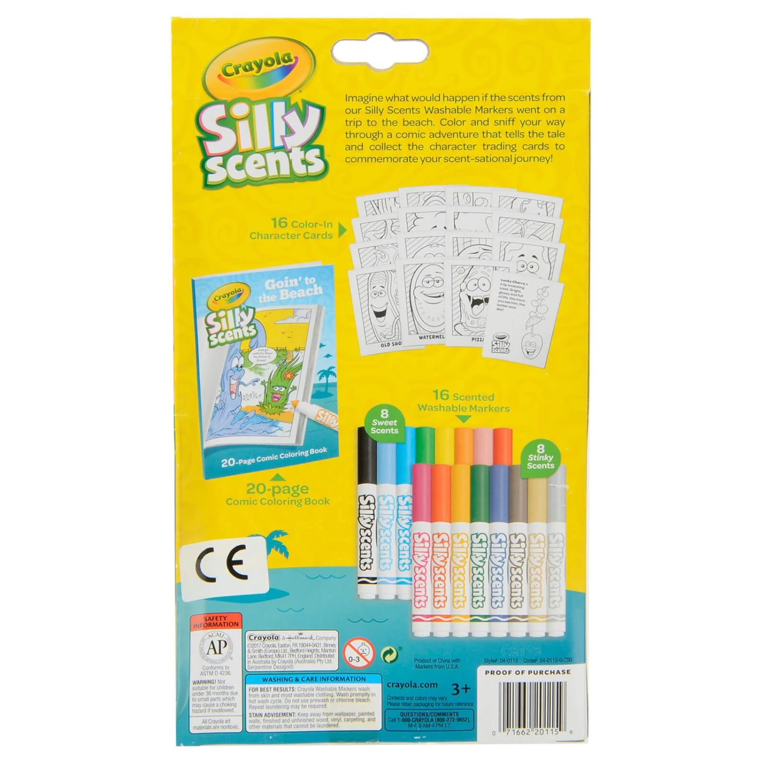 Crayola Silly Scents Marker Activity Kit Beach Trip Colouring 4 Crayola Silly Scents Marker Activity Kit Beach Trip Colouring - Image 2