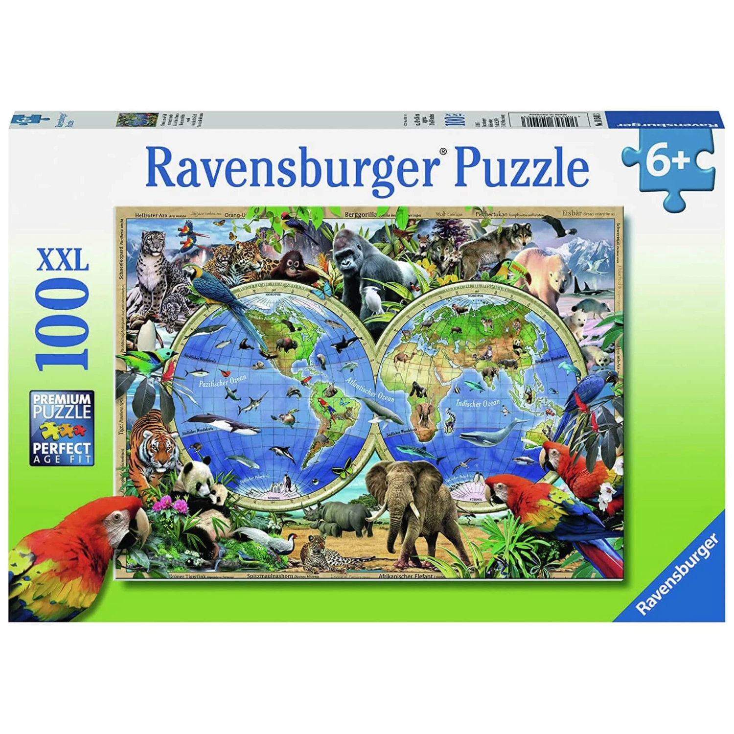 Animals Of The Earth Jigsaw Puzzle Ravensburger 100 XXL Pieces 3 Animals Of The Earth Jigsaw Puzzle Ravensburger 100 XXL Pieces