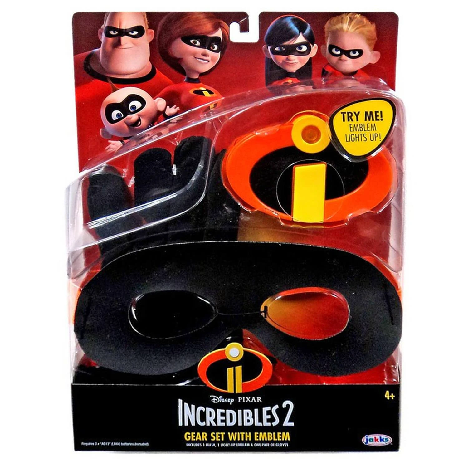 Disney Incredibles 2 Kids Gear Set Light Up Emblem Fancy Dress 3 Disney Incredibles 2 Kids Gear Set Light Up Emblem Fancy Dress