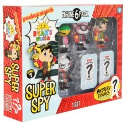 Ryan's World Super Spy Figures 6 Pack With 2 Mystery Agents -Halloween Supply Store GRA200066 6462 006 3 opt