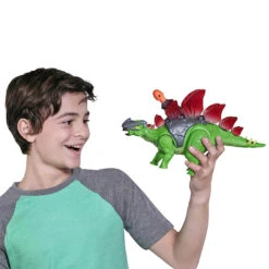 Robo Alive Dino Wars Stegosaurus Light Up Moving Roars 30cm -Halloween Supply Store GRA38422 6460 5 opt