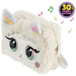 Purse Pets Fluffy Fashion Interactive Handbag 30+ Sounds 20cm -Halloween Supply Store GRA6062238 6453 B 4 opt