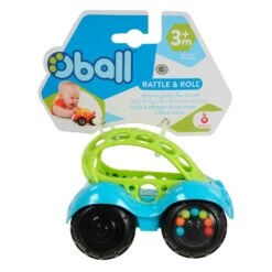 Oball Rattle & Roll Toy Car Colourful Beads Grasp Holes 3m+ -Halloween Supply Store GRA81510 6 5992 B 1 opt