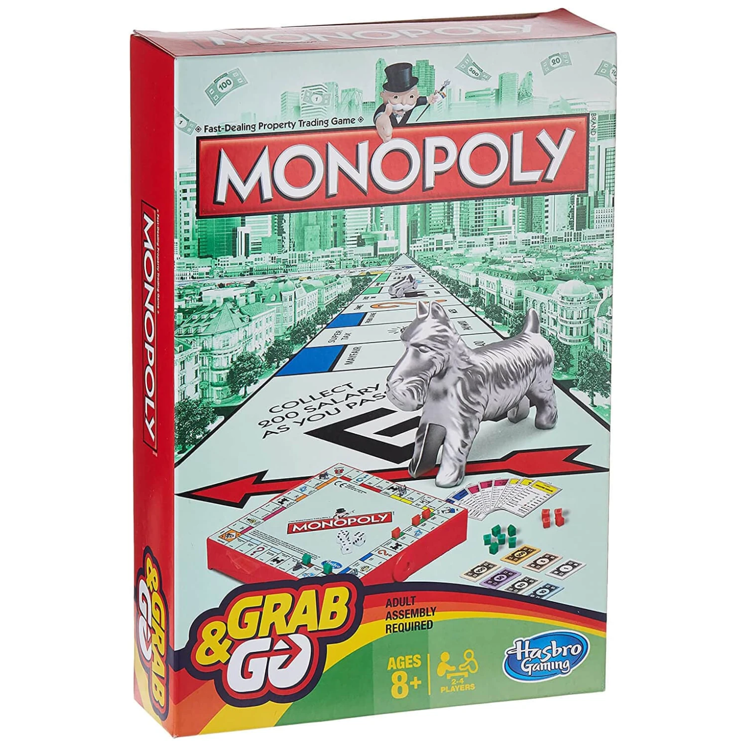 Monopoly Grab & Go Portable Family Game Property Trading Travel 3 Monopoly Grab & Go Portable Family Game Property Trading Travel