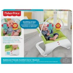 Fisher Price Curve Bouncer Seat Baby Soothe Comfort Entertain -Halloween Supply Store GRACJJ79 5911 959C 3 opt