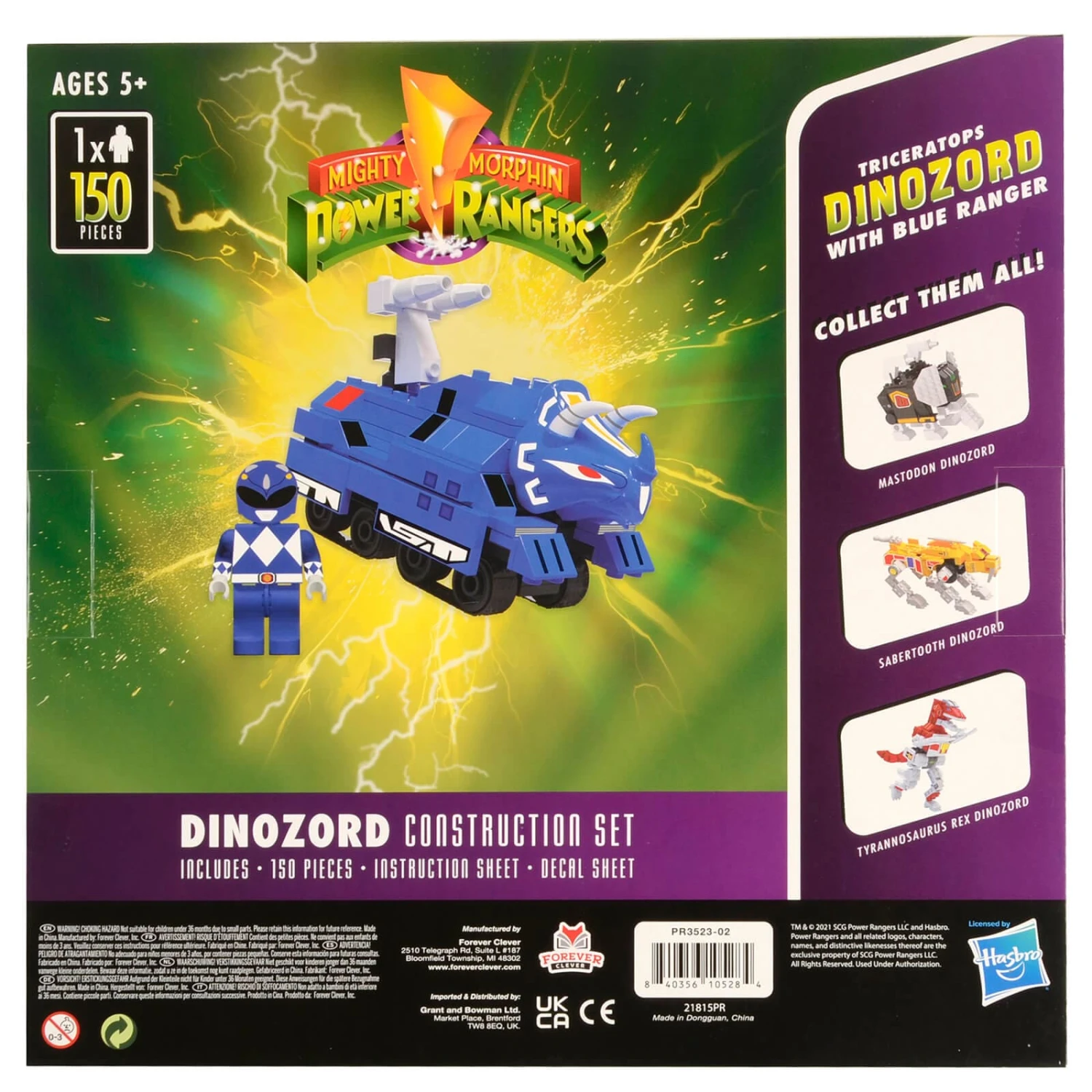 Power Rangers Dinozord Construction Set With Figure 150+ Pieces 10 Power Rangers Dinozord Construction Set With Figure 150+ Pieces - Image 8