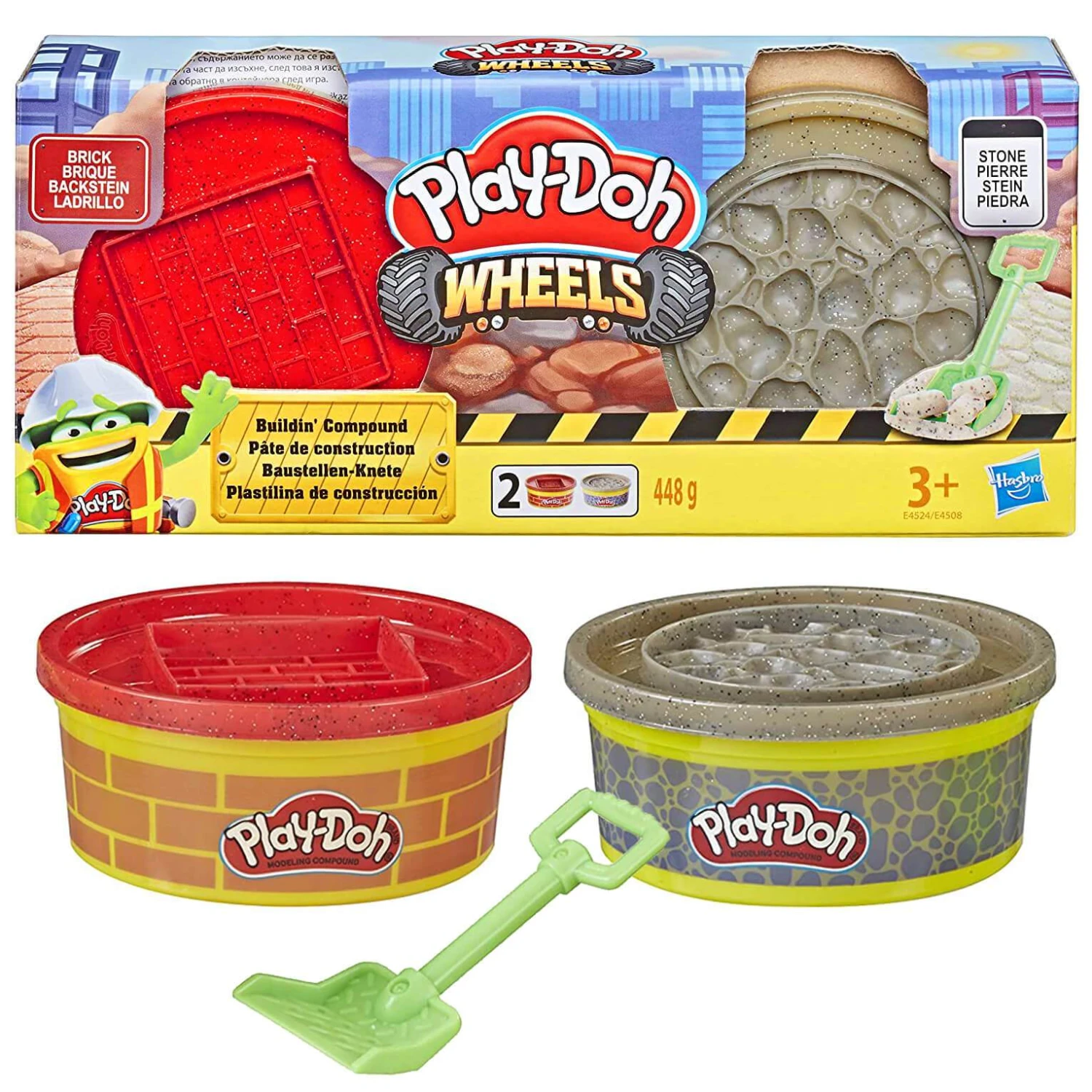 Play-Doh Wheels Compound Sets 2x8oz Tubs Dough Stamper Lid Tool 5 Play-Doh Wheels Compound Sets 2x8oz Tubs Dough Stamper Lid Tool - Image 3