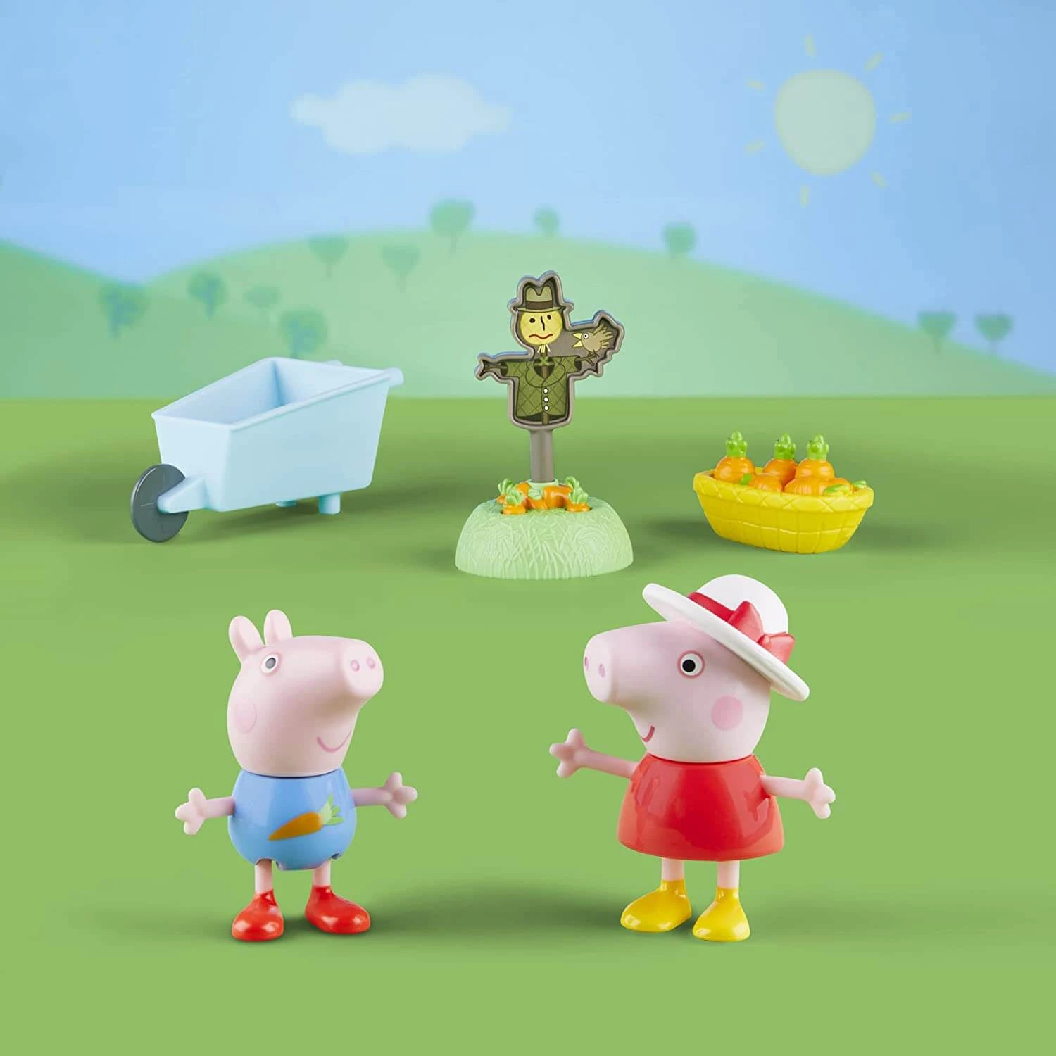 Peppa Pig Peppa's Growing Garden Carrots Wheelbarrow Scarecrow 4 Peppa Pig Peppa's Growing Garden Carrots Wheelbarrow Scarecrow - Image 2
