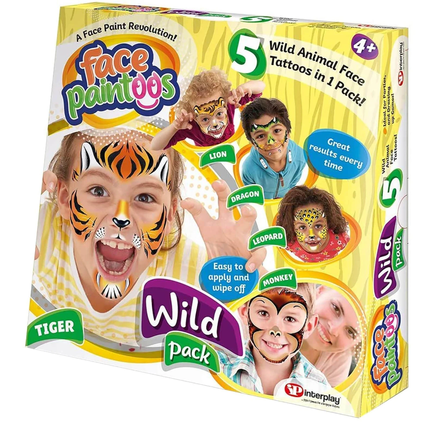 Face Paintoos Pack 5 Tattoos Designs Fancy Dress Fun Art 3 Face Paintoos Pack 5 Tattoos Designs Fancy Dress Fun Art