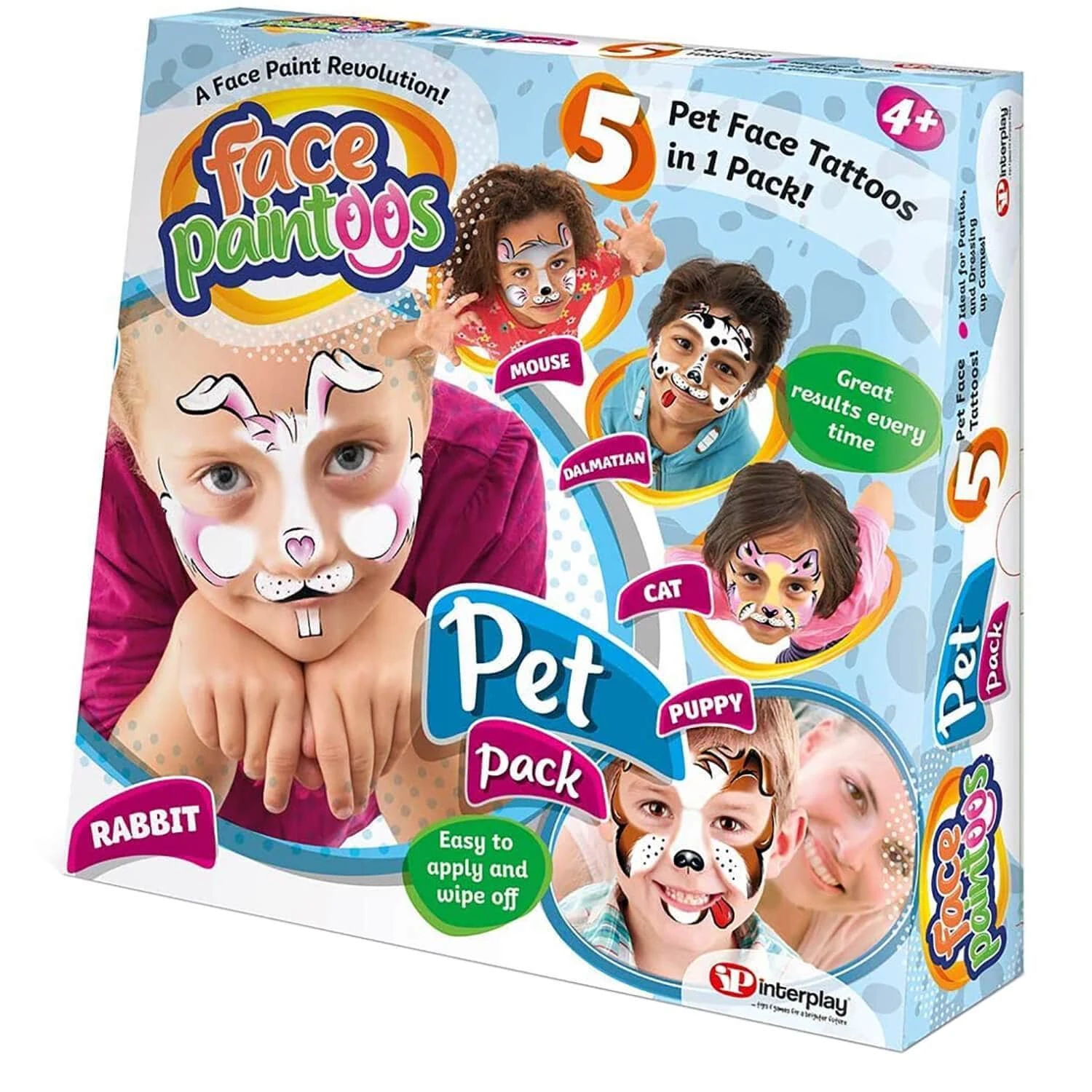 Face Paintoos Pack 5 Tattoos Designs Fancy Dress Fun Art 5 Face Paintoos Pack 5 Tattoos Designs Fancy Dress Fun Art - Image 3