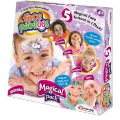 Face Paintoos Pack 5 Tattoos Designs Fancy Dress Fun Art 16 Face Paintoos Pack 5 Tattoos Designs Fancy Dress Fun Art -Halloween Supply Store GRAFP003 6119 1 opt