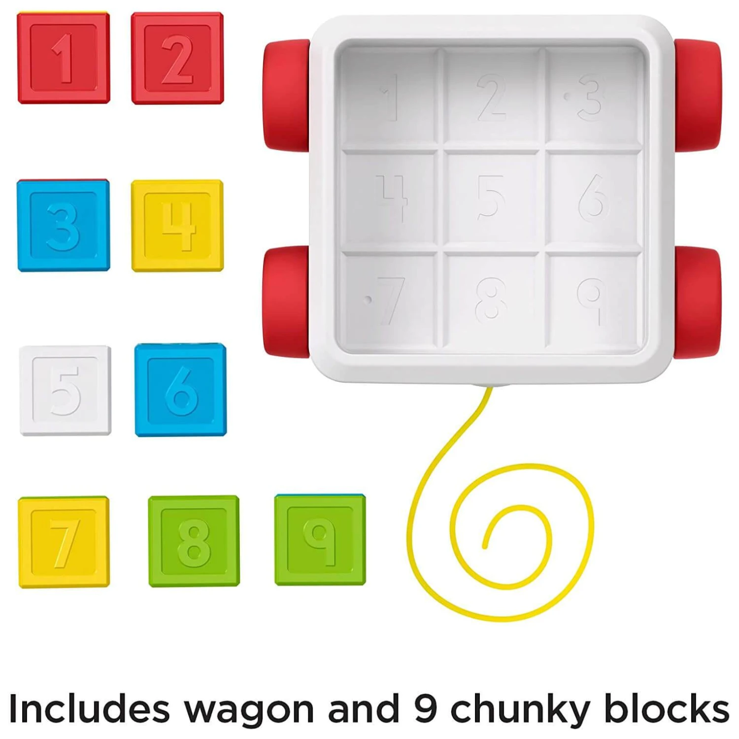 Fisher Price Pull-Along Activity Blocks Numbers Shapes 5 Fisher Price Pull-Along Activity Blocks Numbers Shapes - Image 3