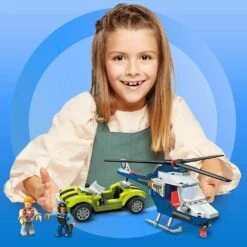 Mega Construx Police Chase Building Set Helicopter Car Age 5+ 7 Mega Construx Police Chase Building Set Helicopter Car Age 5+ -Halloween Supply Store GRAGLK55 6123 9223 3