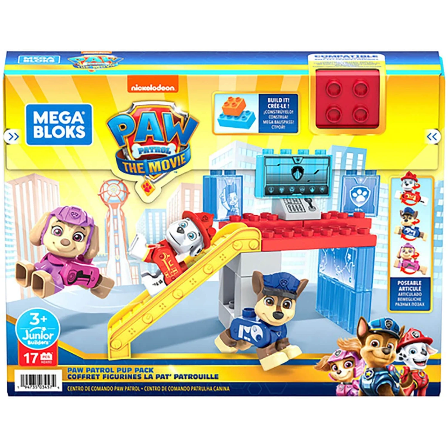 Mega Bloks Paw Patrol The Movie Building Set 17 Pieces Age 3+ 4 Mega Bloks Paw Patrol The Movie Building Set 17 Pieces Age 3+ - Image 2