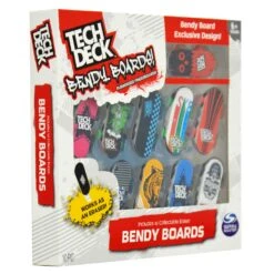 SPIN MASTER Pack Of 10 Tech Deck Bendy Boards Finger Skateboard Eraser -Halloween Supply Store GRATD2332CT UK 6301 3 opt