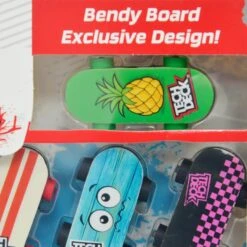 SPIN MASTER Pack Of 10 Tech Deck Bendy Boards Finger Skateboard Eraser -Halloween Supply Store GRATD2332CT UK 6301 6 opt