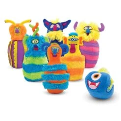 Melissa & Doug Plush Monster 6 Pin Bowling Game With Storage Bag -Halloween Supply Store HEA12210 1 opt