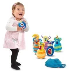 Melissa & Doug Plush Monster 6 Pin Bowling Game With Storage Bag -Halloween Supply Store HEA12210 4 opt