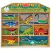 Melissa & Doug Dinosaur Party Play Set 9 Figures In Wooden Tray -Halloween Supply Store HEA12666 1 opt