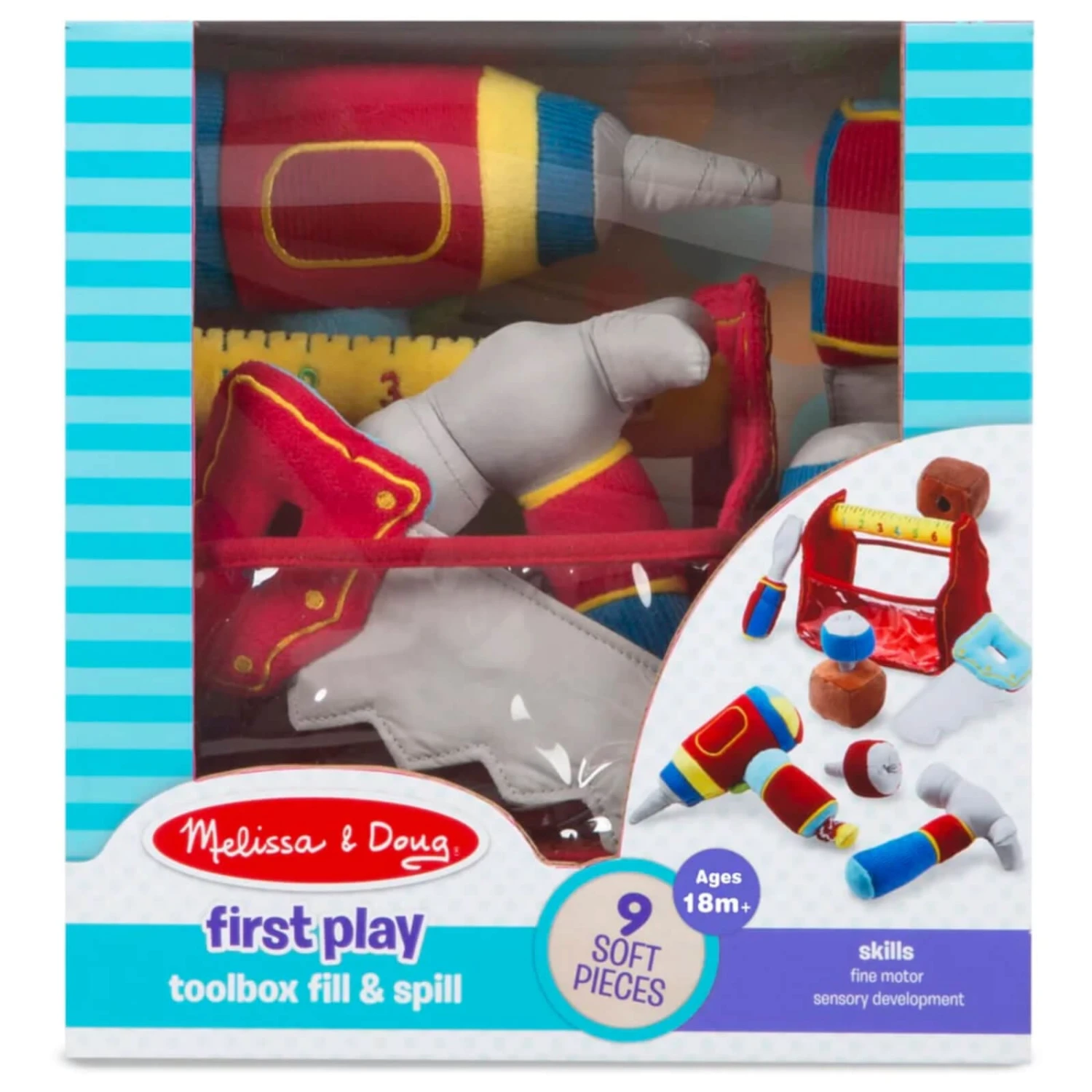 Melissa & Doug Toolbox Fill & Spill Plush Tools Toddler Toy 3 Melissa & Doug Toolbox Fill & Spill Plush Tools Toddler Toy