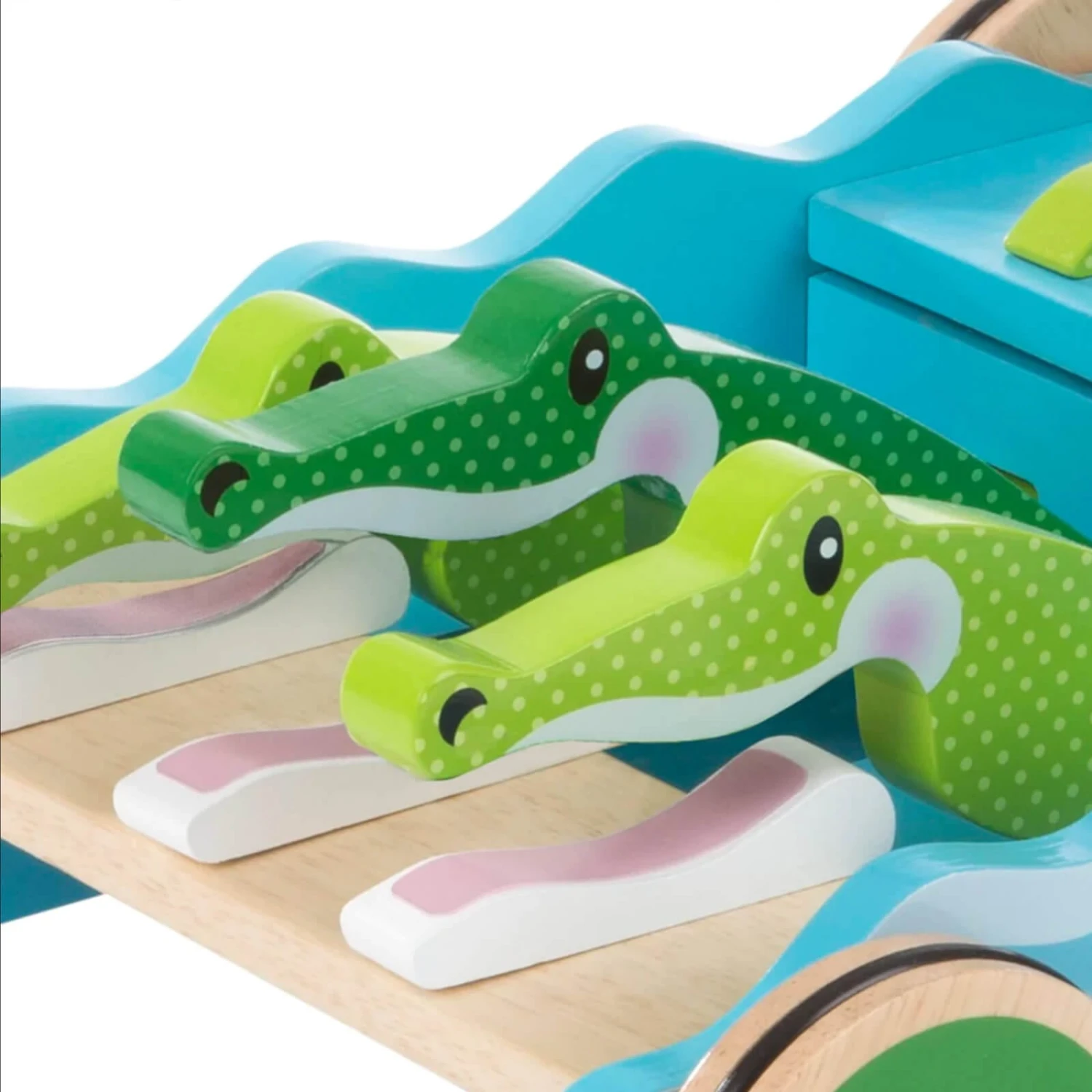 Melissa & Doug Chomp & Clack Alligator Wooden Push Along Toy 7 Melissa & Doug Chomp & Clack Alligator Wooden Push Along Toy - Image 5